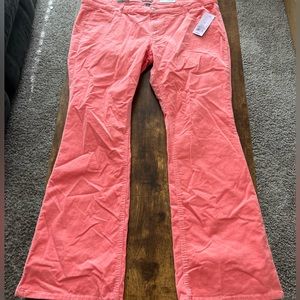 Wild fable corduroy pants in coral Sz 16 waist 33 inseam 31.5